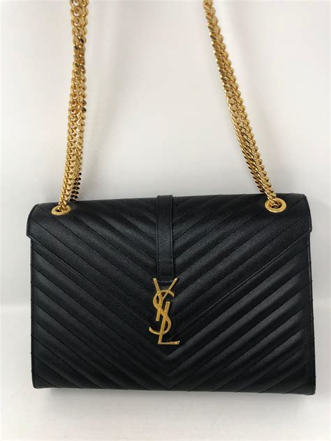 ysl shoulder bag black and gold|ysl shoulder bag sale.